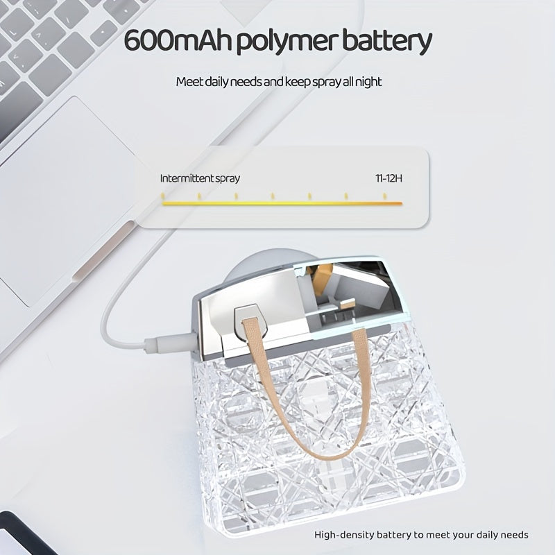 увлажнитель воздуха ультразвучной кристаллический с LED-подсветкой, ароматерапия, дисплей уровня воды