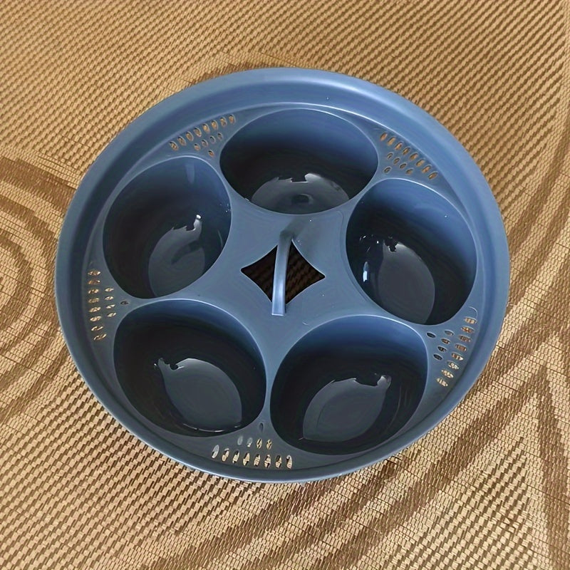 Egg Cooker with Four-Slot Egg Steamer, Poached Egg Maker, Includes Egg Boiling Pot