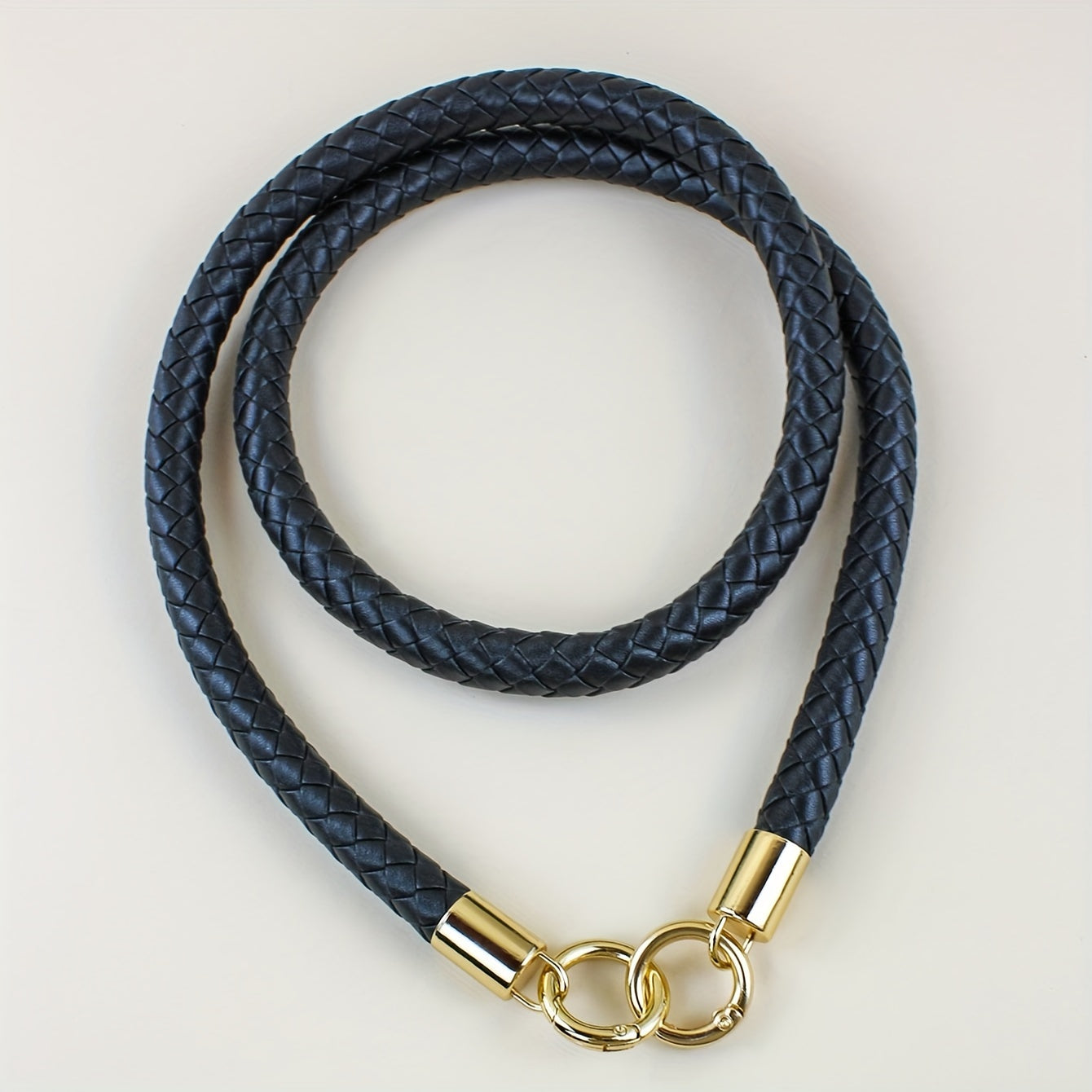 Luxury Women's PU Leather Woven Handbag with Detachable Shoulder Strap