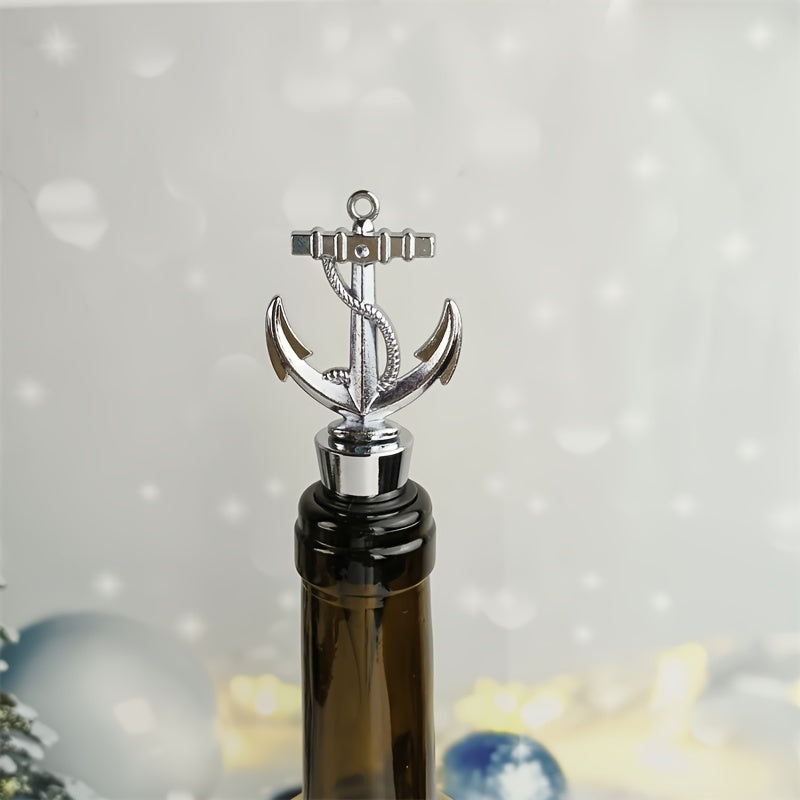Red Wine Stopper with Unique Anchor Design