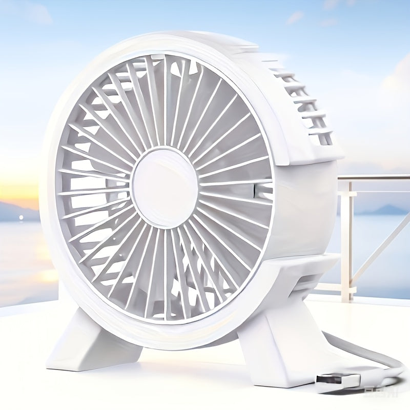 Ventilador USB para oficina en casa silencioso portátil de plástico sin batería