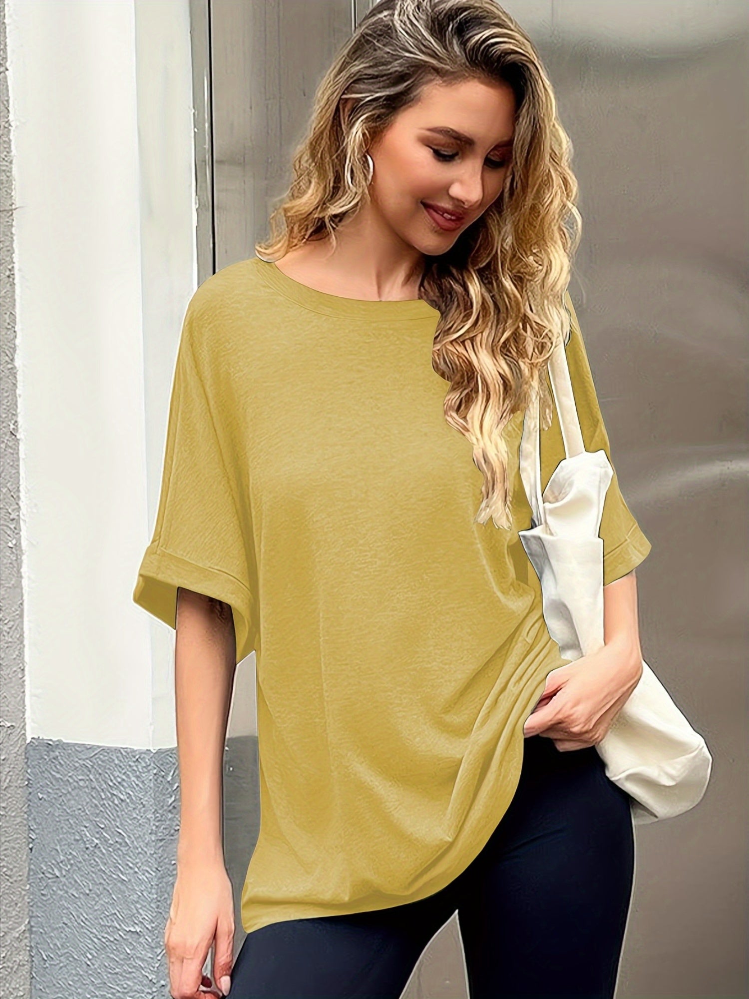 Plus Size Women's Loose Fit T-Shirts Short Sleeve Lightweight Breathable Casual