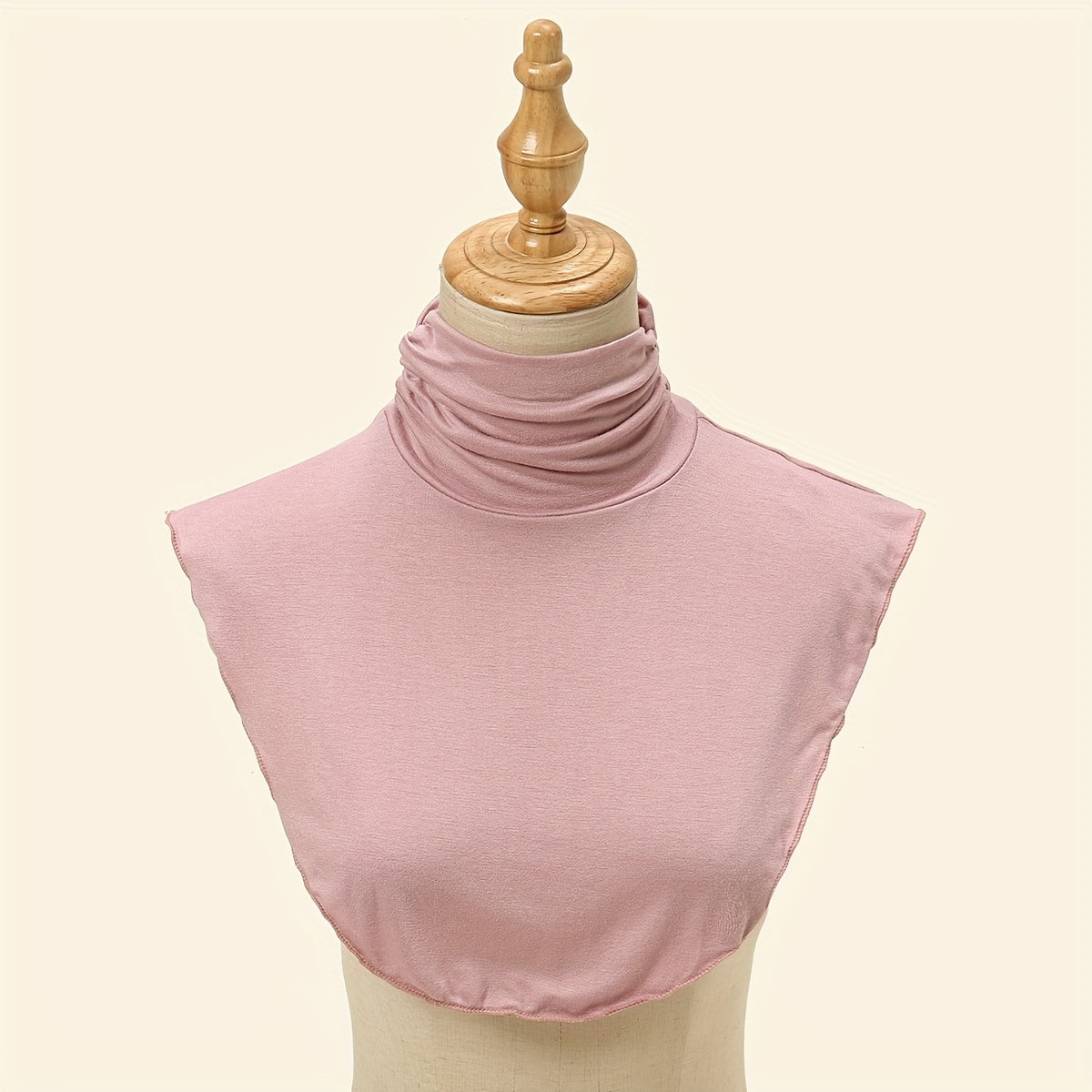 Women's Turtleneck Dickie Faux Collar Layered Warm Thin Cozy Modal