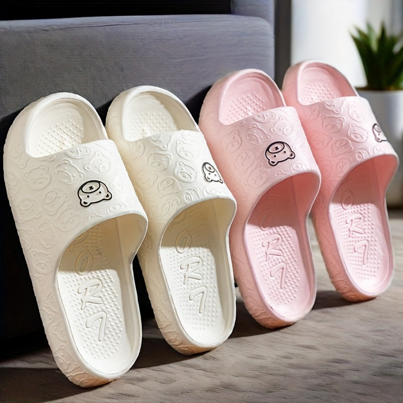 Ayollar uchun EVA slaydlar, sirpanishga qarshi ichki va tashqi uy choyshablari, qora va oq aksentlar