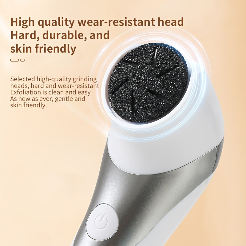 Electric Foot File with USB Charging Dual Heads Dead Skin Callus Remover