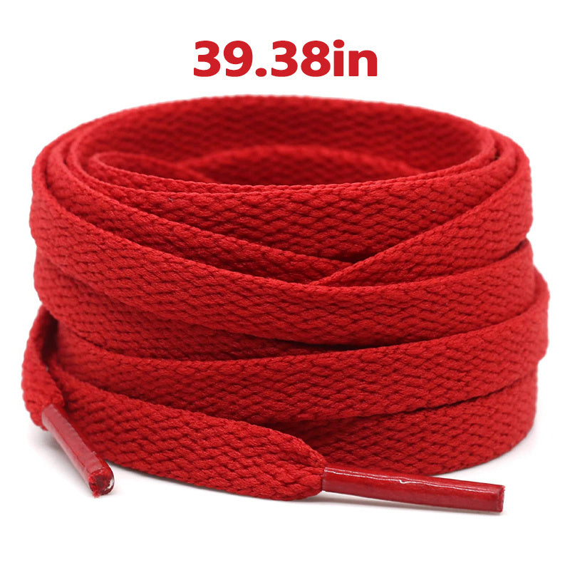 Unisex Flat Shoe Laces for Running Sneakers Boot Strings 48 Inches Black