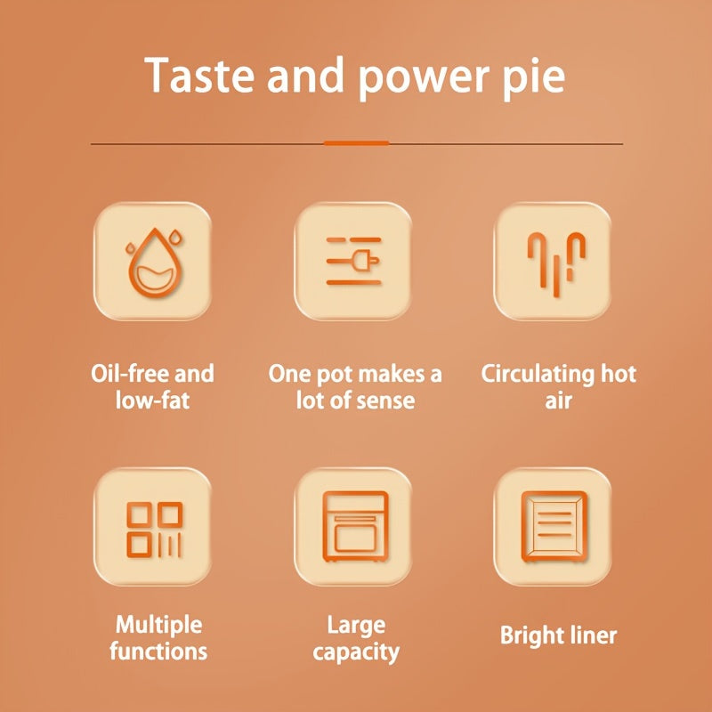 4.5L 6-in-1 Elektrik Havo Qovurgich Yog'siz Sog'lom Pishirish To'liq Avtomatik