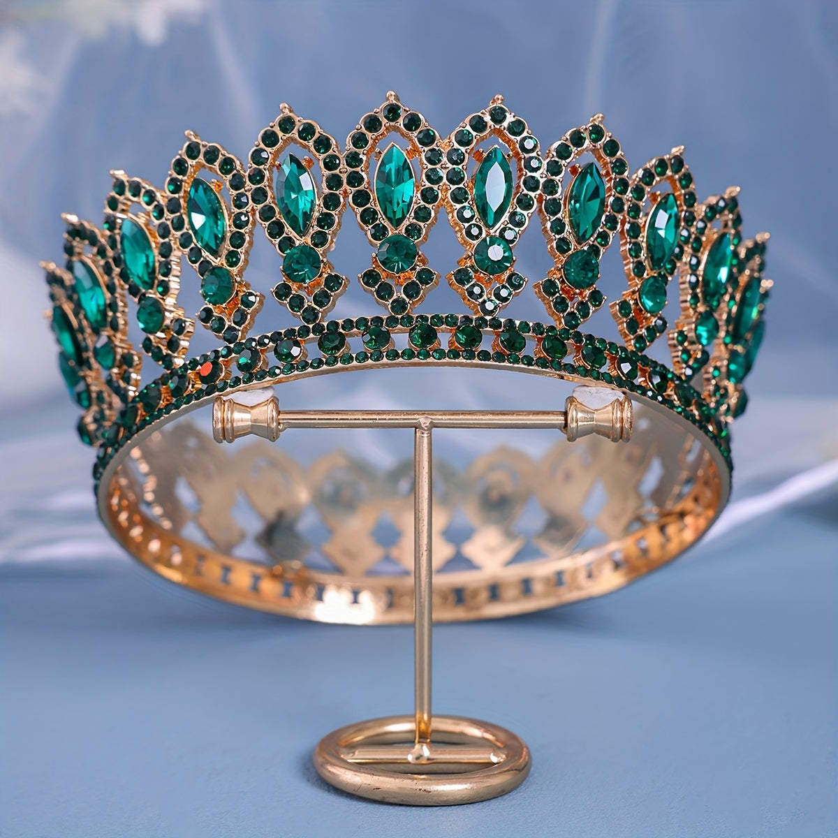 Bridal Tiara Rhinestone Baroque Style Wedding Crown for Special Occasions