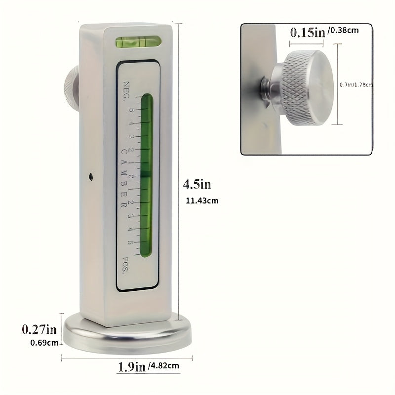 2pcs Titanium Alloy Magnetic Wheel Alignment Tool Set Adjustable Camber Caster Gauges