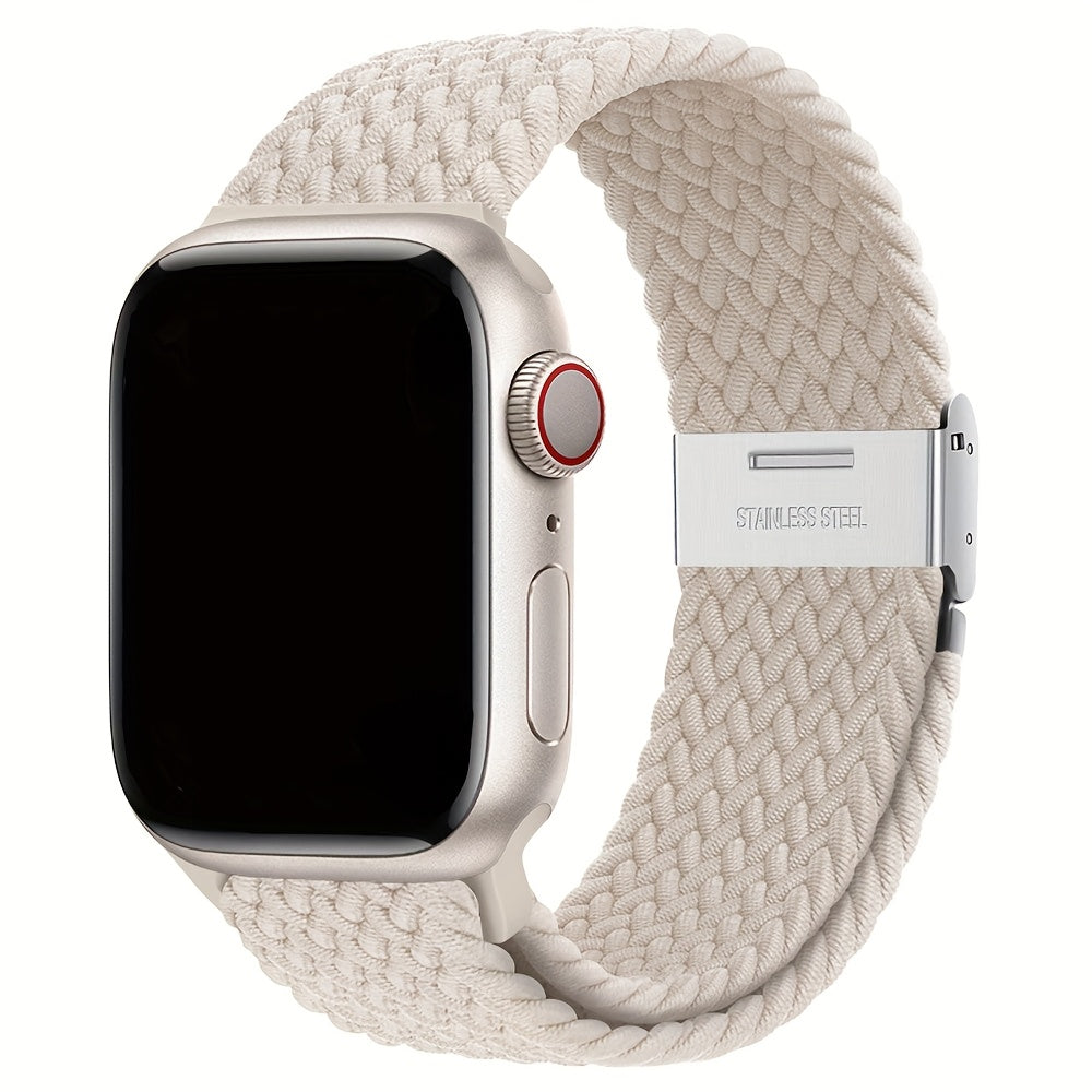 Moslashuvchan Naylon bilan to‘qilgan Solo Loop soat bandi, Apple Watch Series 1-9 Ultra 2 42mm 44mm 45mm 49mm uchun suv o'tkazmaydigan