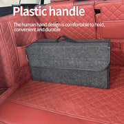 Car Trunk Organizer Quilted Multi-Compartment Storage Bag Durable Cargo Box