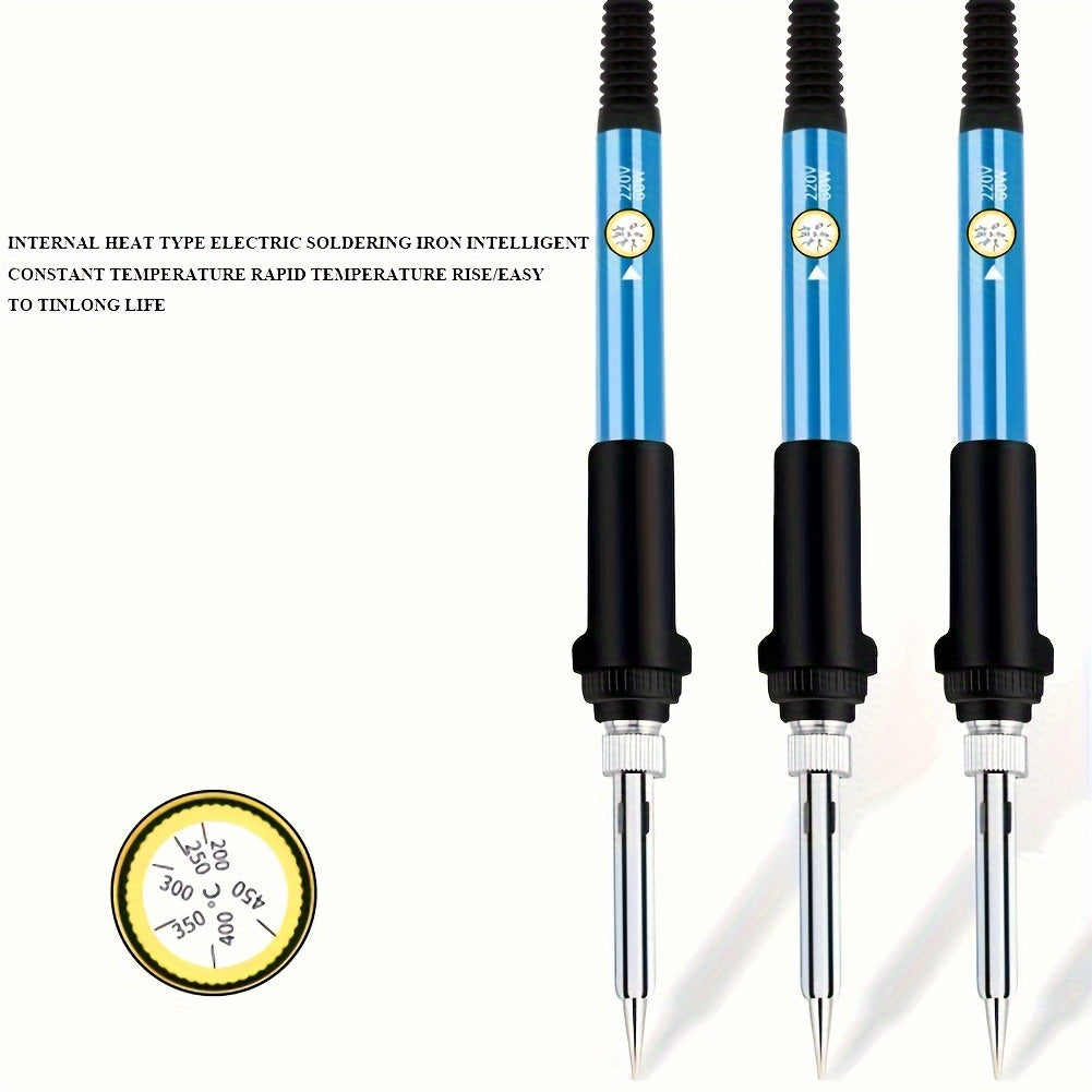 19-Piece Electric Soldering Iron Kit with Multimeter 220V Non-Rechargeable Battery