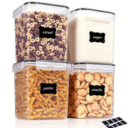 2/4 Pcs BPA-Free Plastic Food Storage Containers 2.5L Airtight for Cereal