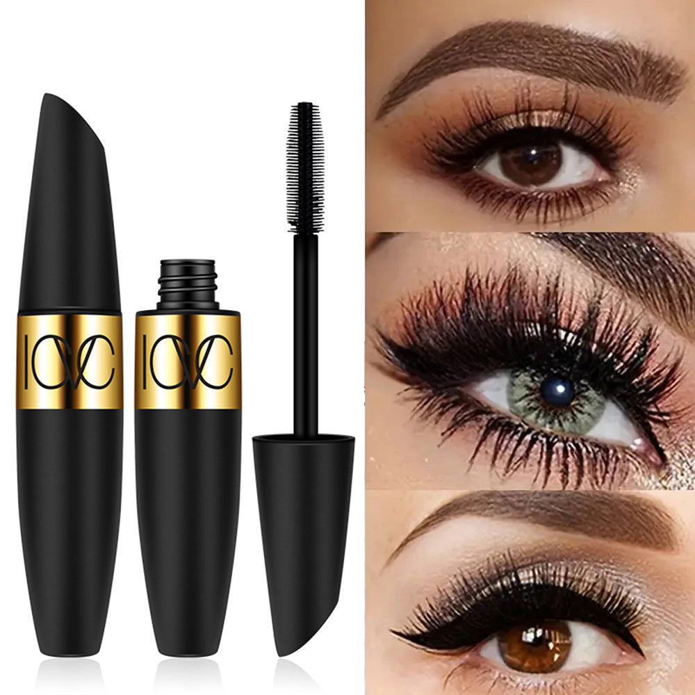 Máscara de pestañas a prueba de agua de 7D para alargar y dar volumen, resistente a las manchas