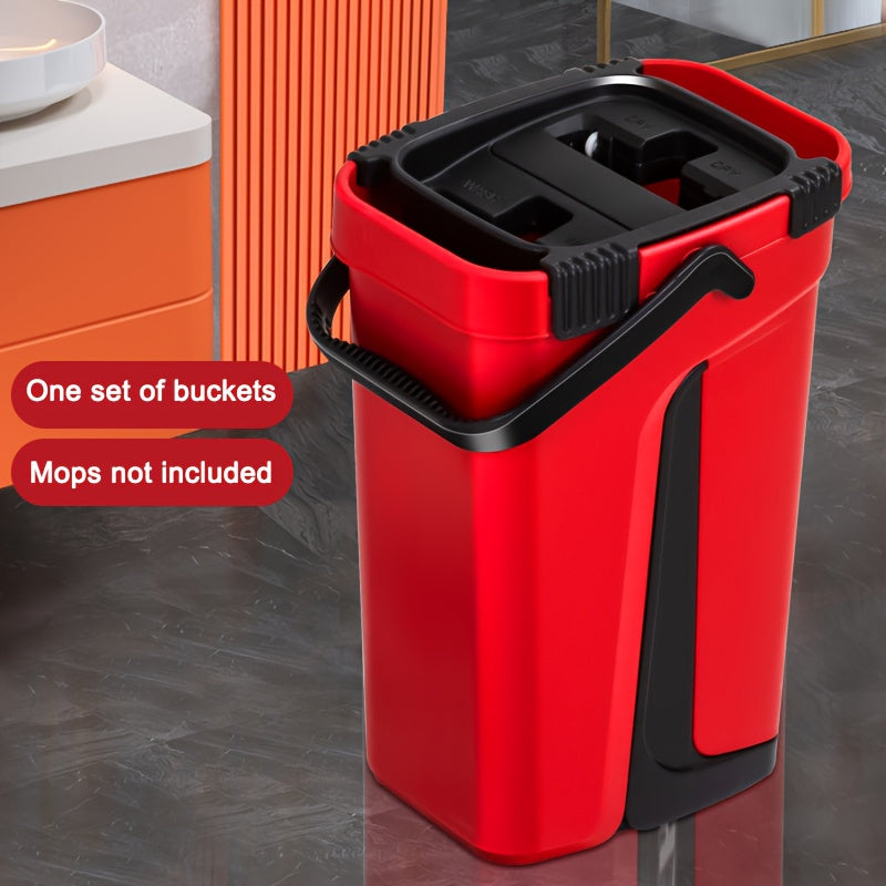 Microfiber Mop Set with 2 Reusable Pads, Stainless Steel Handle, Wet and Dry Cleaning