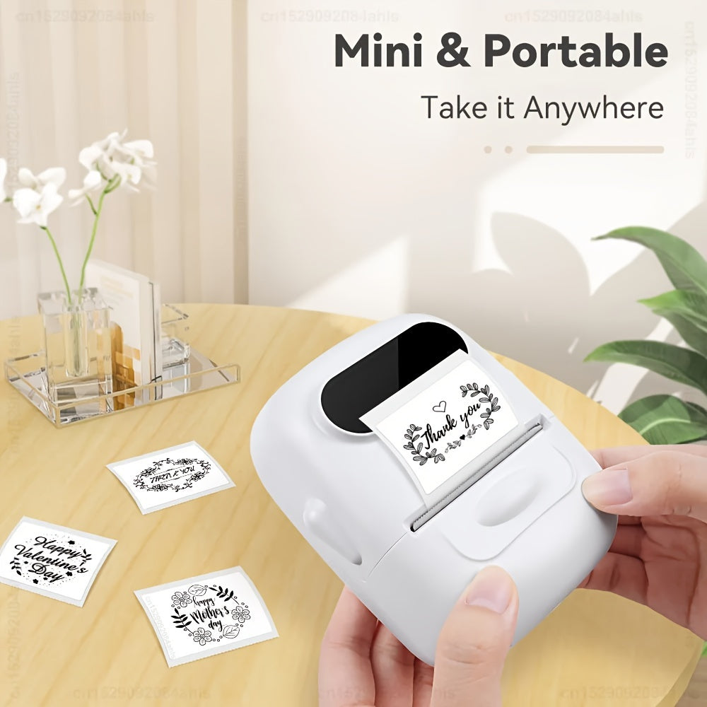 Portable Wireless Thermal Label Printer for Android iOS 40x30mm