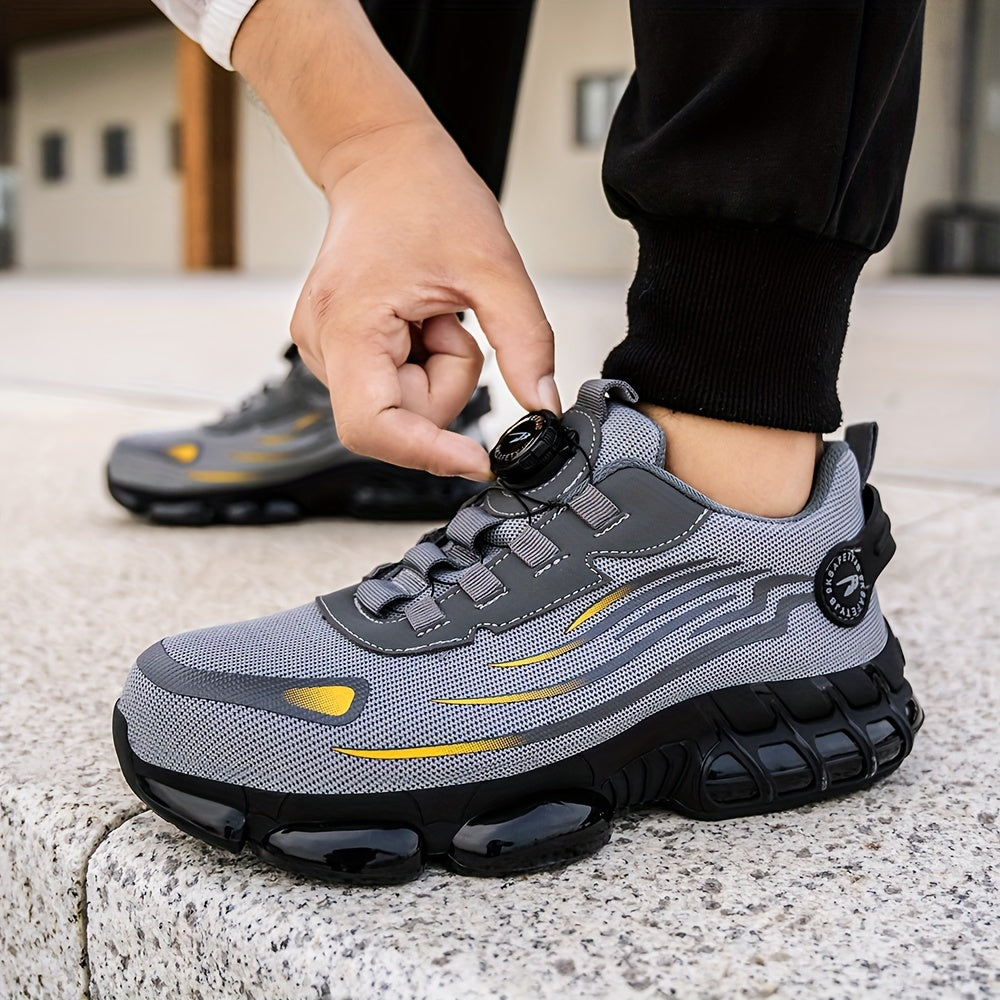 Zapatillas de seguridad con punta de acero y transpirables para todo tipo de estaciones