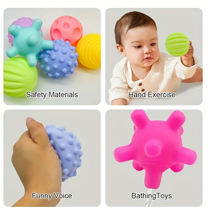 Soft Rubber Bath Toy for Kids with Tactile Grip and Sensory Play