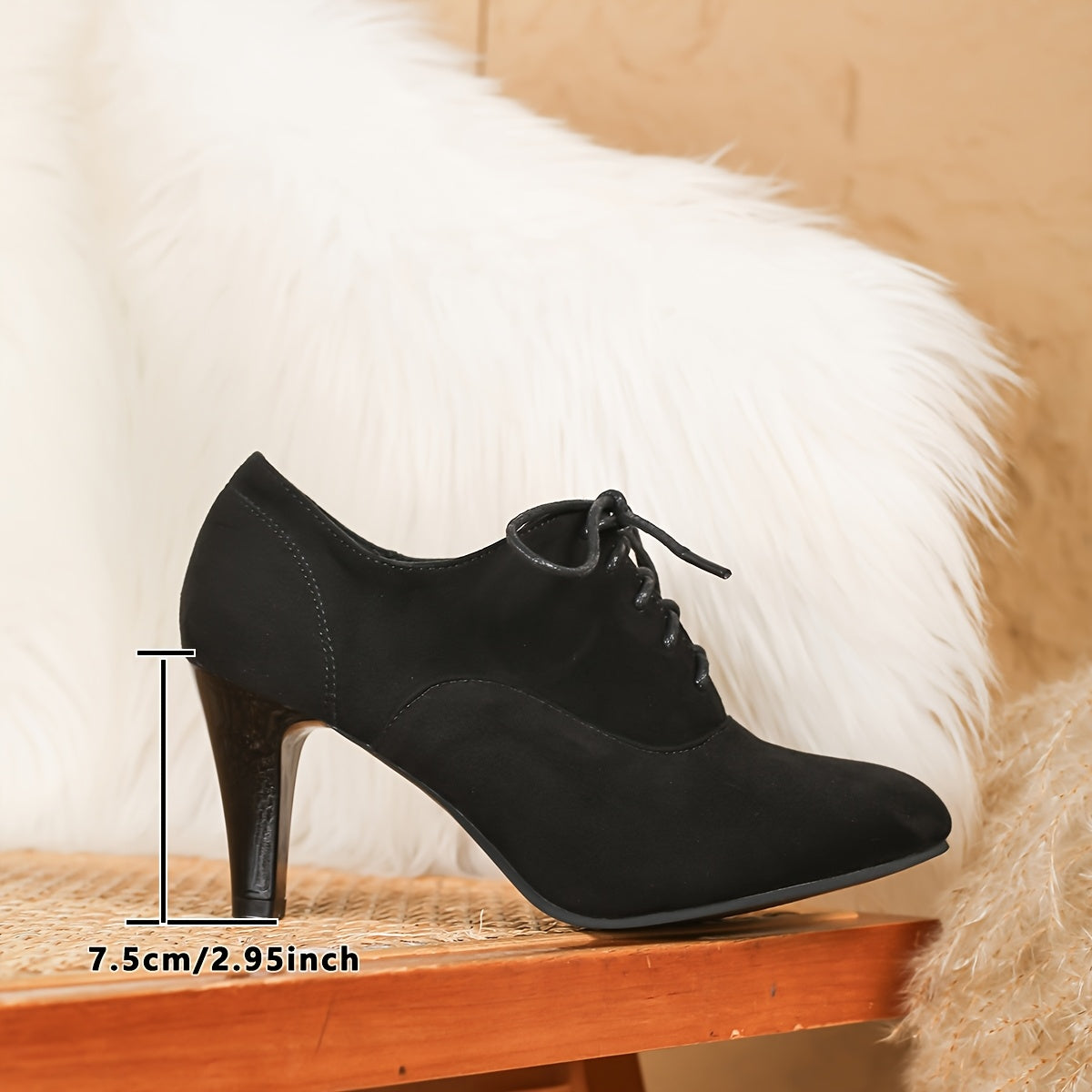 Женские кожаные туфли на высоком каблуке с заостренным носком, шнуровка, массивный каблук, для всех сезонов