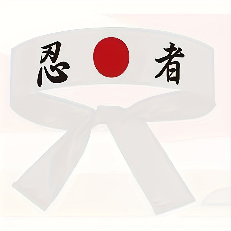 Cotton Knit Headband for Sushi Chefs and Karate Enthusiasts, Breathable, Adjustable