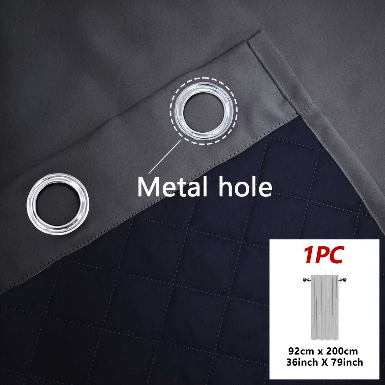 Thermal Curtains Insulated Window and Door Blockout for Winter Modern Home