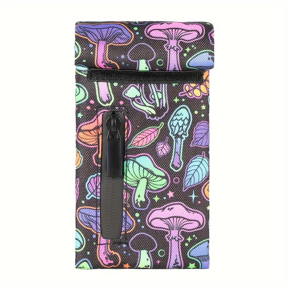 Unisex Carbon Lined Odor Proof Pouch with Zipper Storage Bag