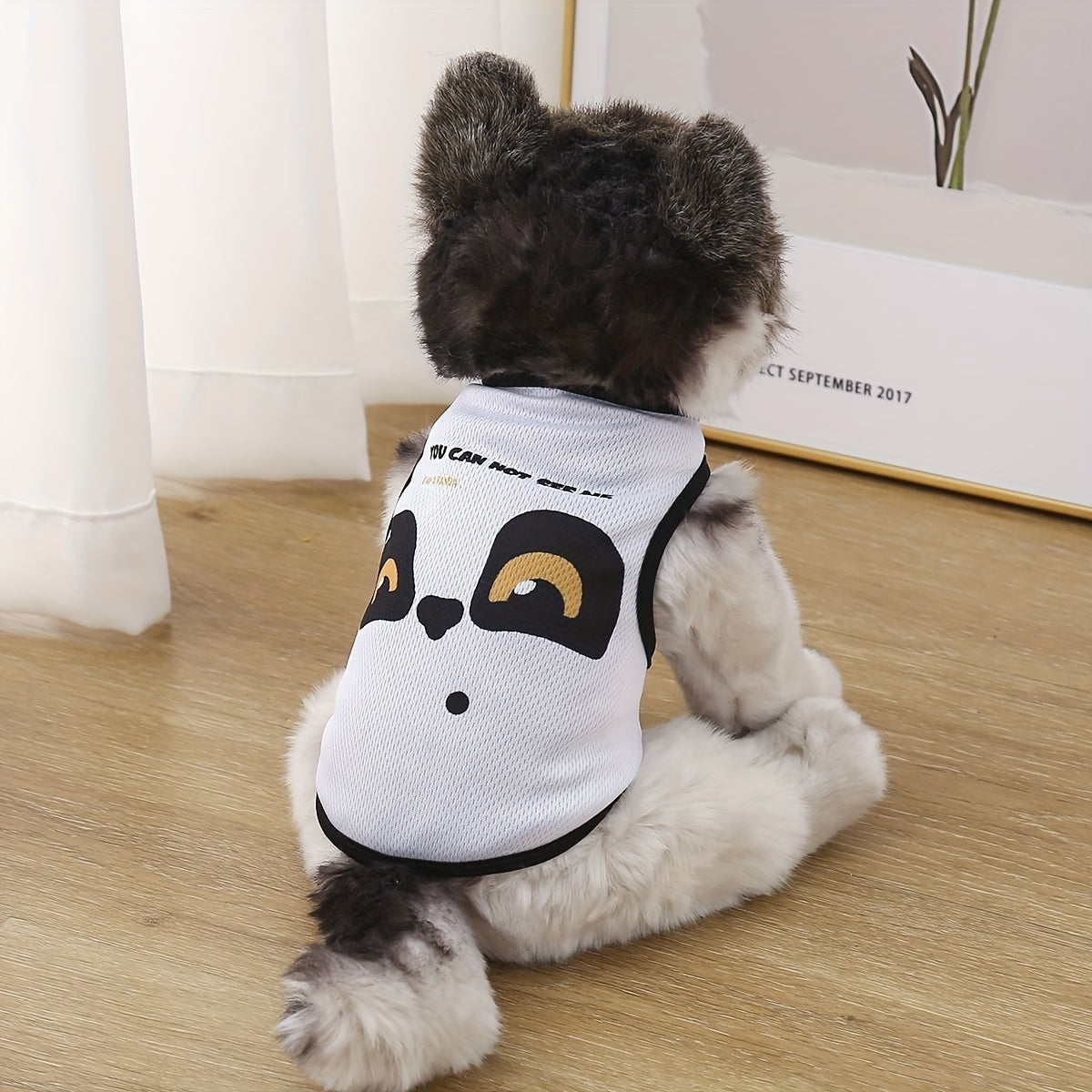 Pet Clothes for Small Dogs and Cats Breathable Summer Vest with Cartoon Print