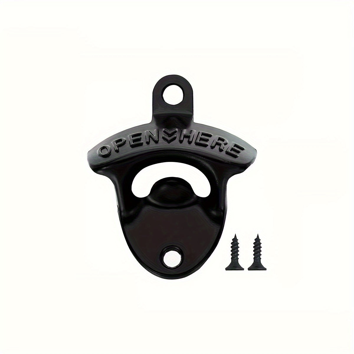 Zinc Alloy Wall-Mounted Beer Bottle Opener Rustic Finish Multiple Colors