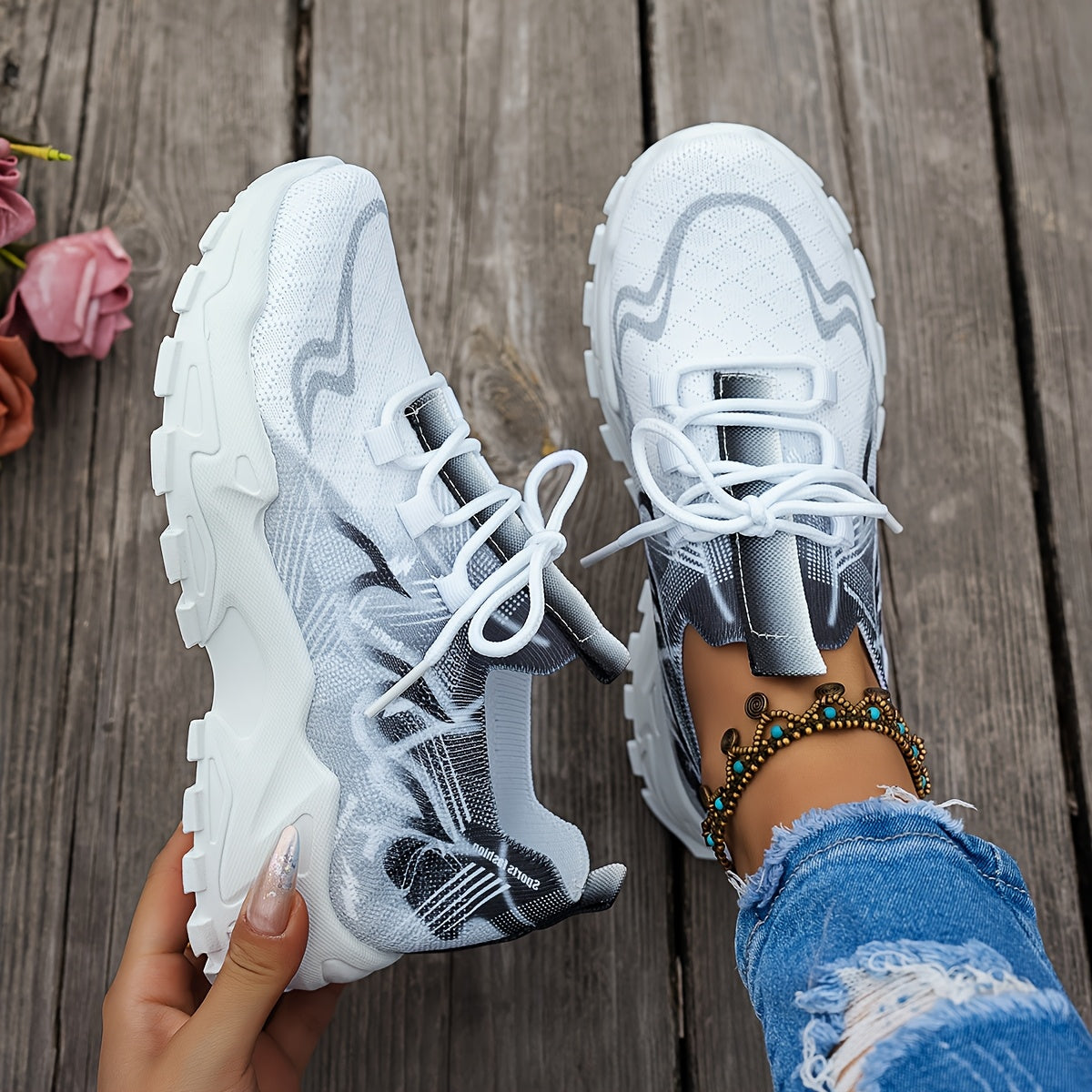 Women's Knit Casual Sneakers for Fashion and Comfort