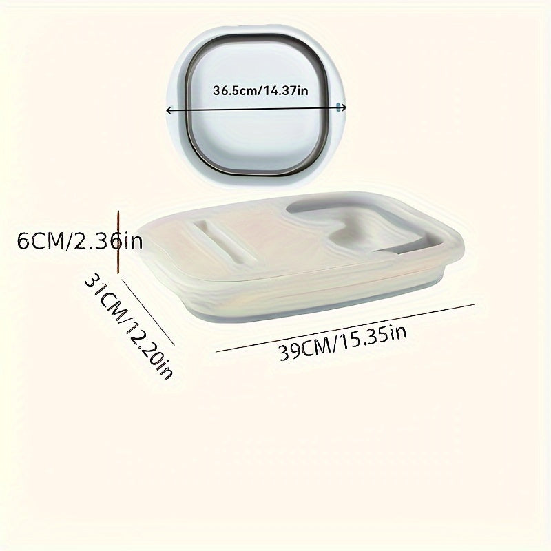 Портативная складная массажная ванночка для ног с крышкой, без электричества, без запаха