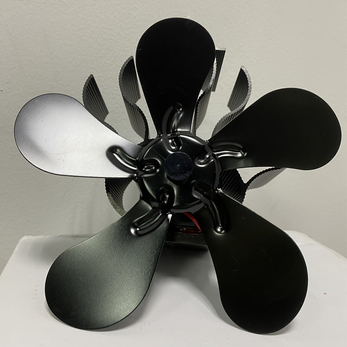 Magnetic Wood Stove Fan 5-Blade Heat-Powered Fireplace Fan for Wood-Burning Stoves