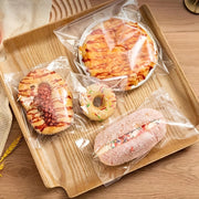 Juego de 100 bolsas transparentes OPP para panes, pasteles, galletas y postres