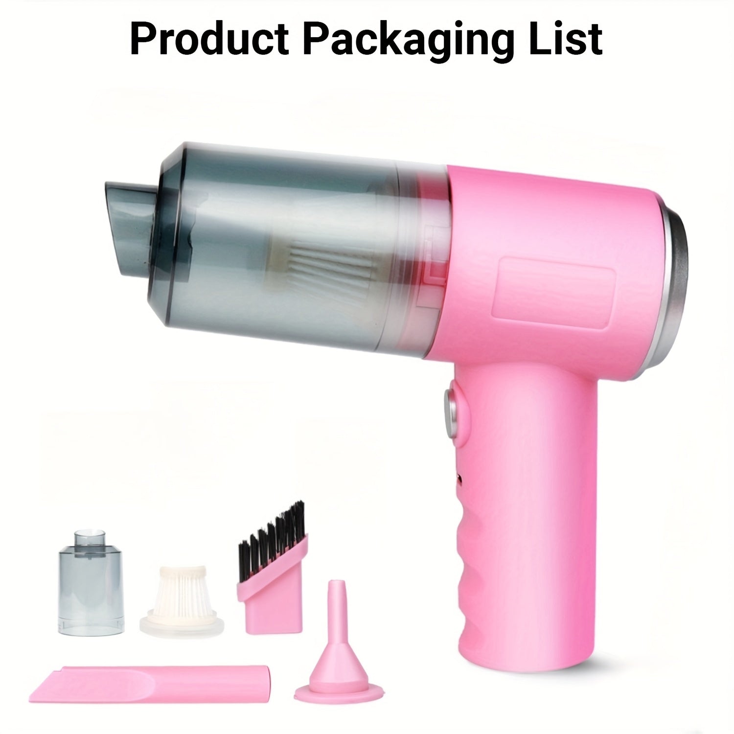 Handheld Car Vacuum Cleaner Wireless Dust Suction 1200mAh 35W Dry Wet