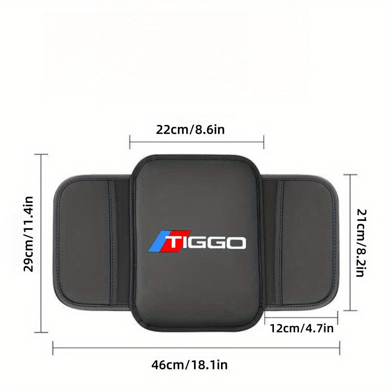 Universal Car Armrest Pad With Side Storage Bag Console Protector