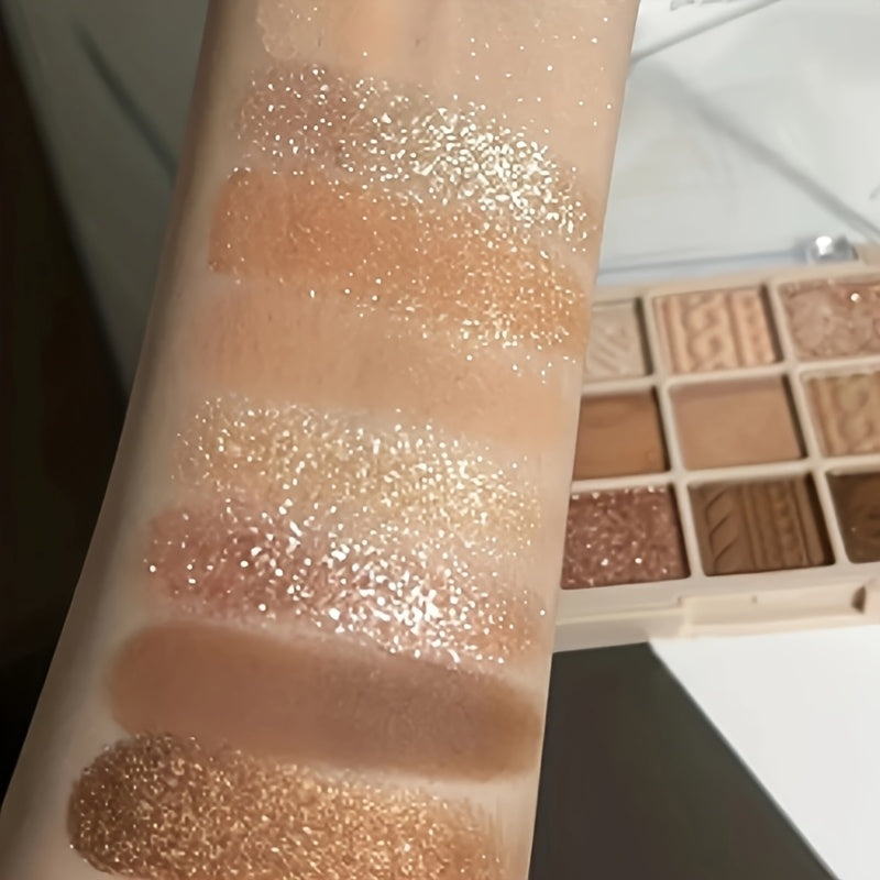 Женский водостойкий матовый перламутровый набор теней для век из 9 цветов, стойкий к дымчатому макияжу