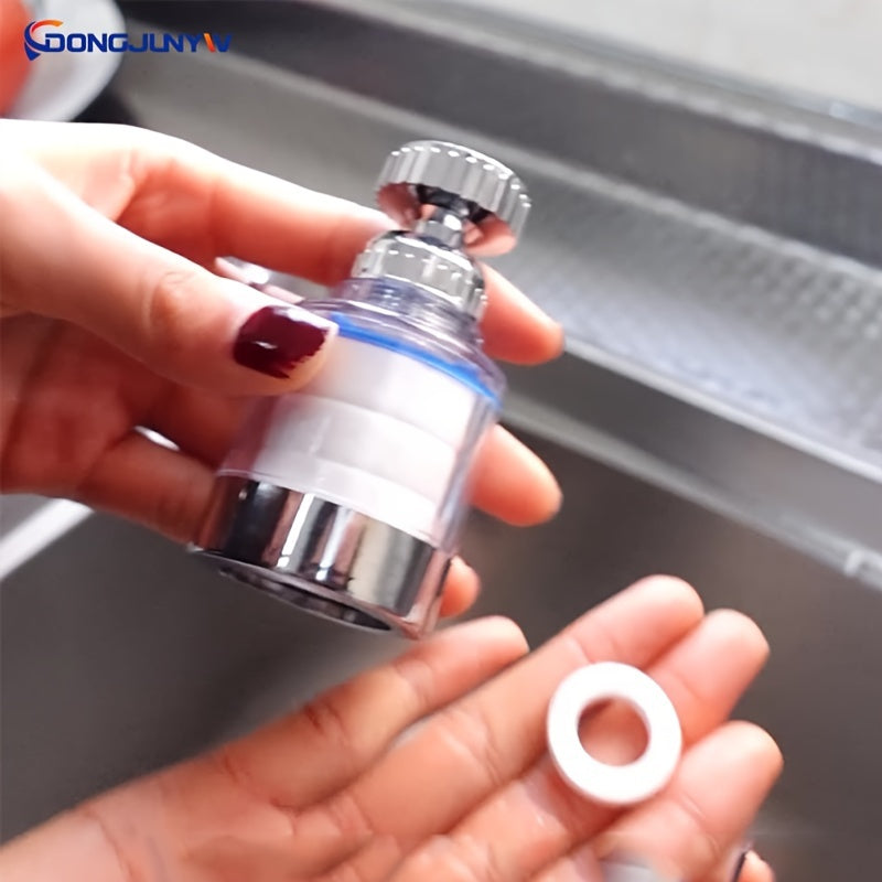 Rotating Faucet Extender for Kitchen and Bathroom Splash-Proof Nozzle Water-Saving Bubbler