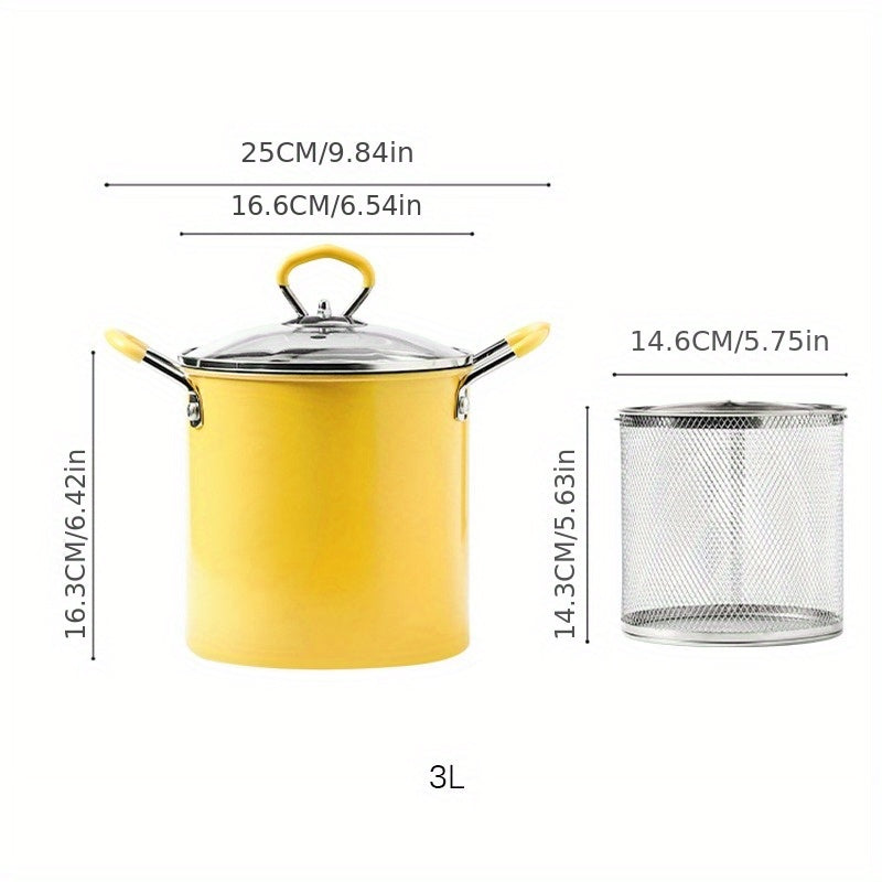 Small tempura frying pot for induction cooker gas stove