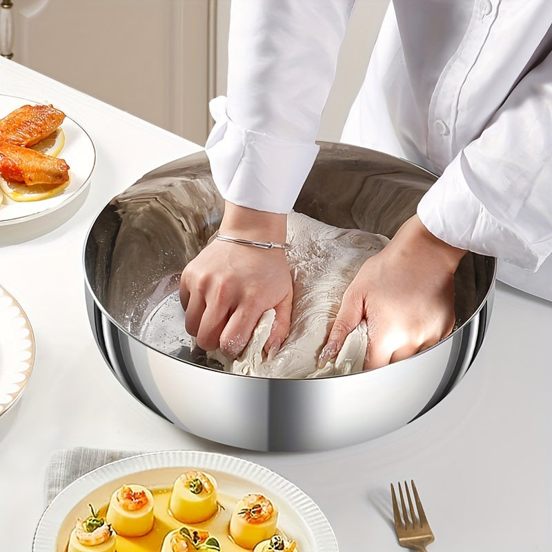 Katta 29.97/32.0 sm zanglamas po'latdan yasalgan oshxona qozoni shisha qopqoq bilan - ko'p maqsadli, yuqori sig'imli, oziq-ovqat darajasida, pechka uchun tayyor, pishirish va issiq qozon tayyorlash uchun.