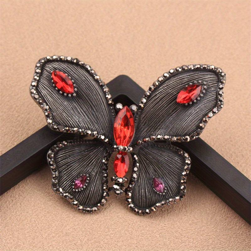 Elegant Butterfly Brooch Rhinestone Jewelry Pin for Women Gift Accessories