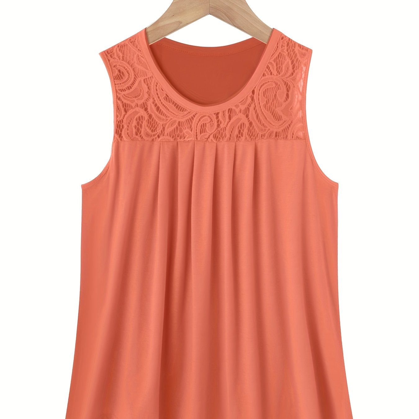 Женская безрукавная плиссированная повседневная блузка для отпуска в однотонном цвете