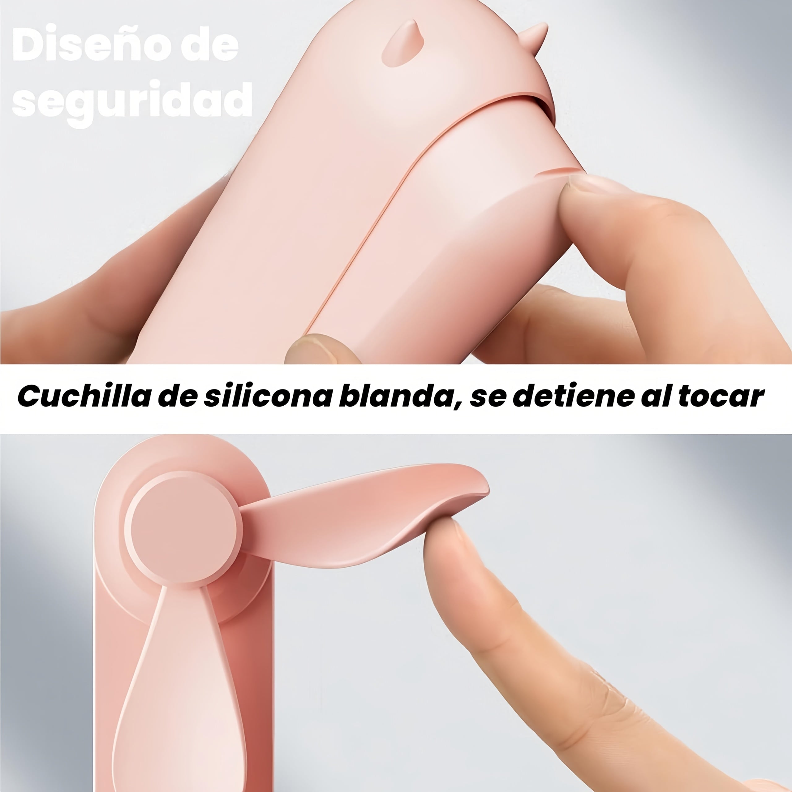 Portable USB Wearable Fan with 3 Speed Settings Rechargeable Battery for Camping Travel