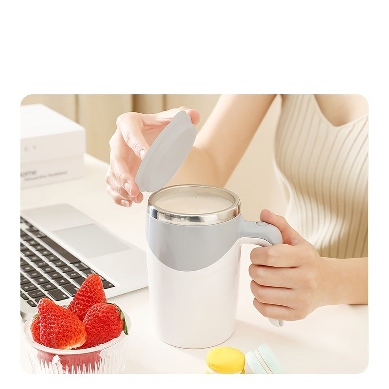Automatic Rotating Water Cup Stainless Steel Coffee Mug with Mixing Function