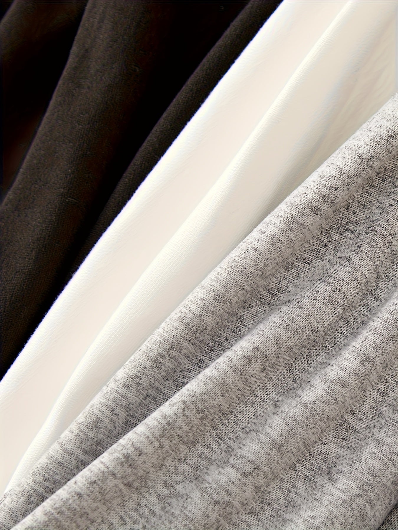 Pack de 3 camisetas sin mangas con encaje para mujer, casuales para todas las estaciones, negro, gris, blanco