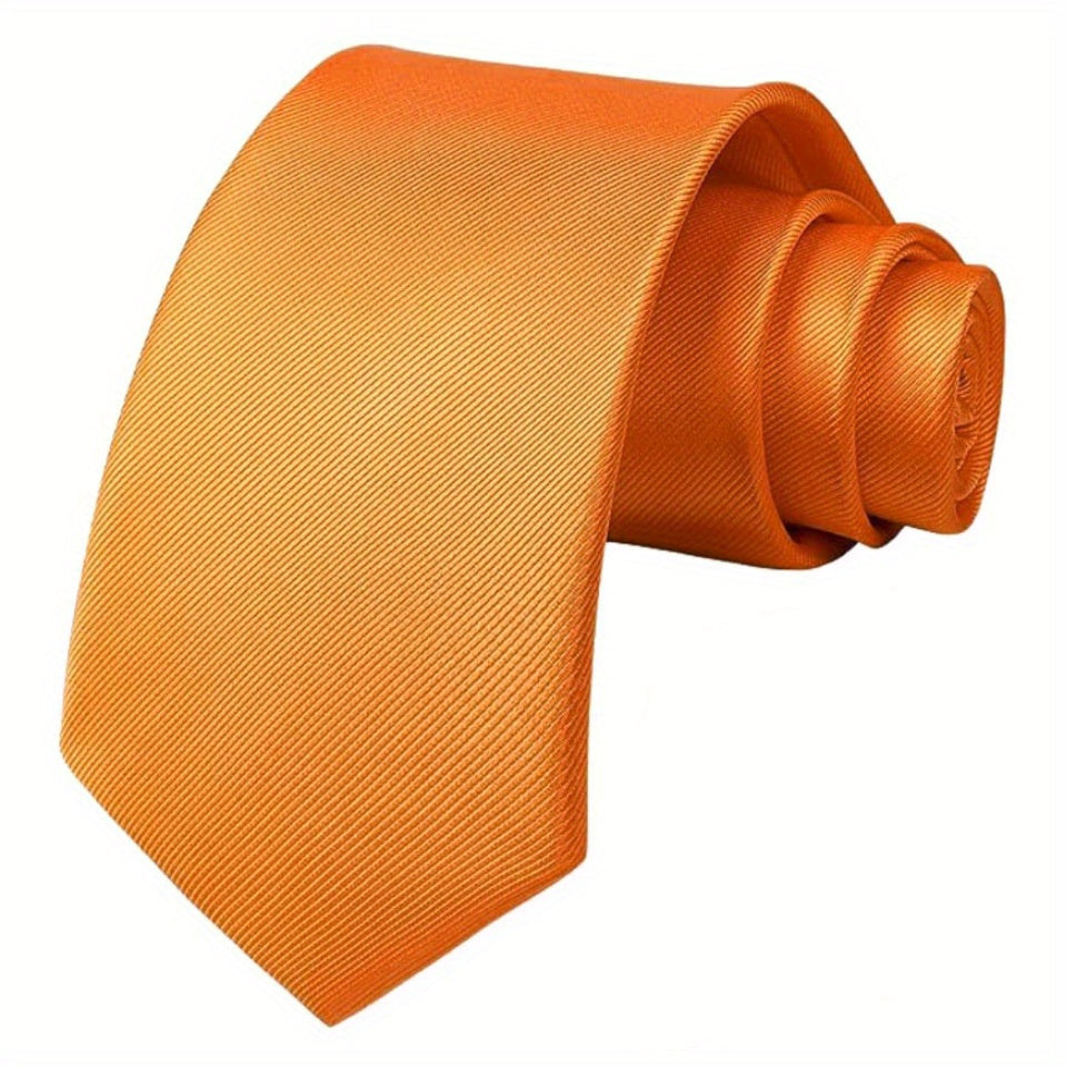Мужской однотонный галстук для деловых свадеб и официальных мероприятий