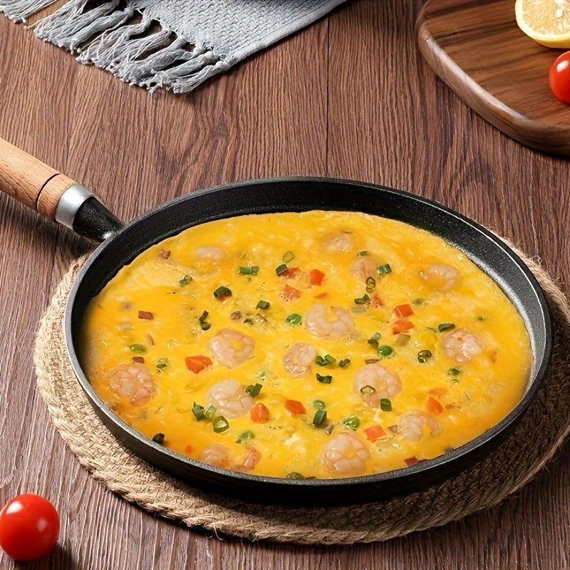 Cast Iron Skillet Non-Stick Frying Pan for Steak Pancakes Dumplings 10 Inch