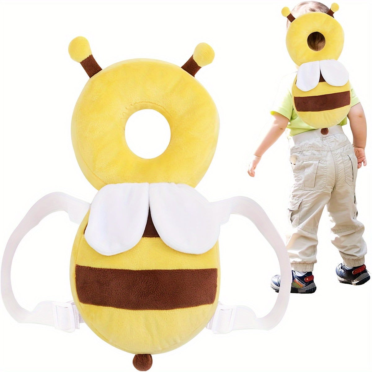 Baby Pillow for Infants 0-3 Years Soft Polyester Head Protector Toddler Safety Cushion Animal Design