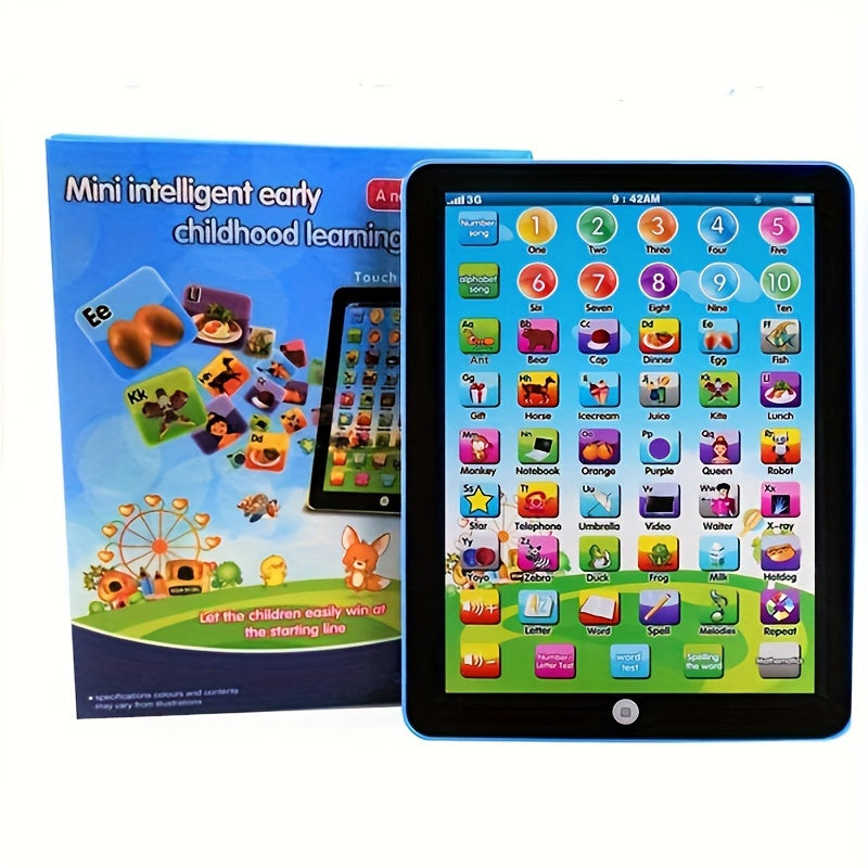 Kids' Educational Tablet for Kids 3+ Battery-Powered Interactive Learning Pad in Multicolor