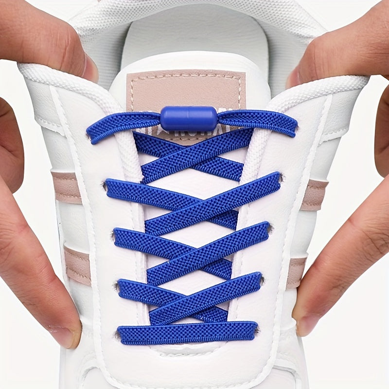 Unisex Elastic No-Tie Shoe Laces for Sneakers 39in Assorted Colors