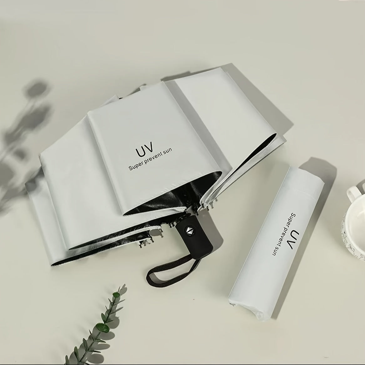 8-Stripe Avtomatik yig'iladigan UV soyabon, suv o'tkazmaydigan, shamol o'tkazmaydigan, zamonaviy, quyosh, yomg'ir, golf o'ynovchilar uchun