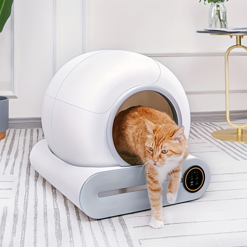 Automatic Self-Cleaning Cat Litter Box Wi-Fi Odor Control Large Capacity European Plug